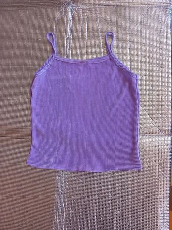 Débardeur top bretelles mauve T38 polyamide