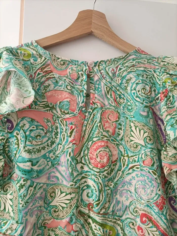Blouse été sans manches fleurie - photo numéro 7