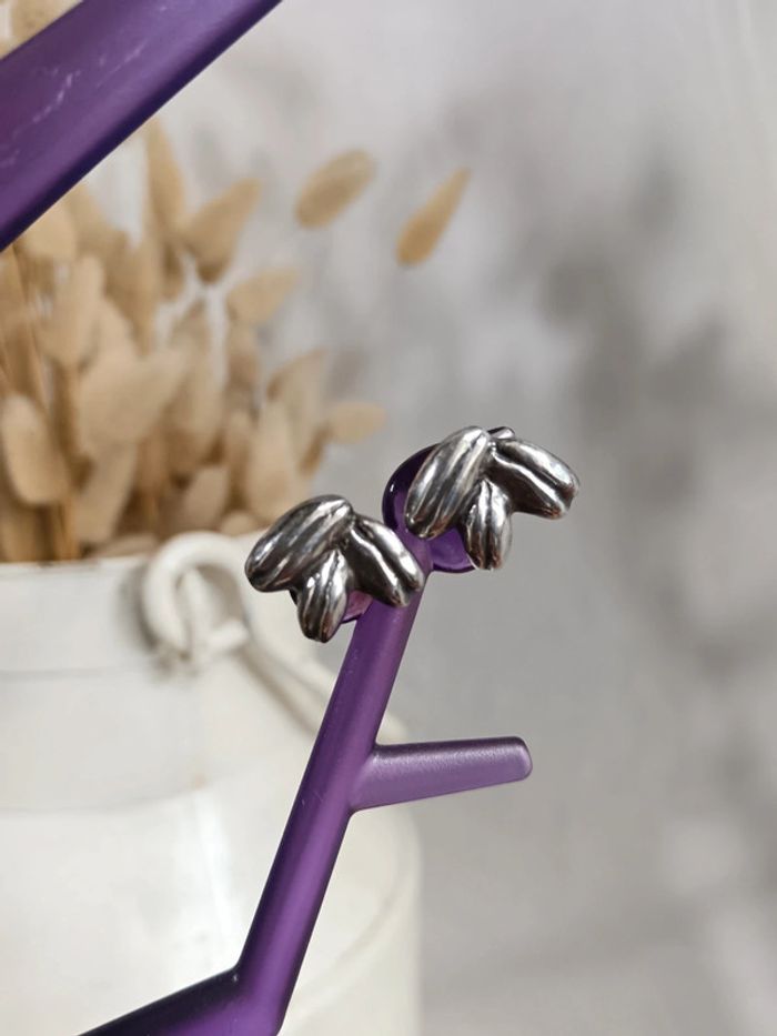 Uno de 50 | boucles d'oreilles plaquées argent - photo numéro 3