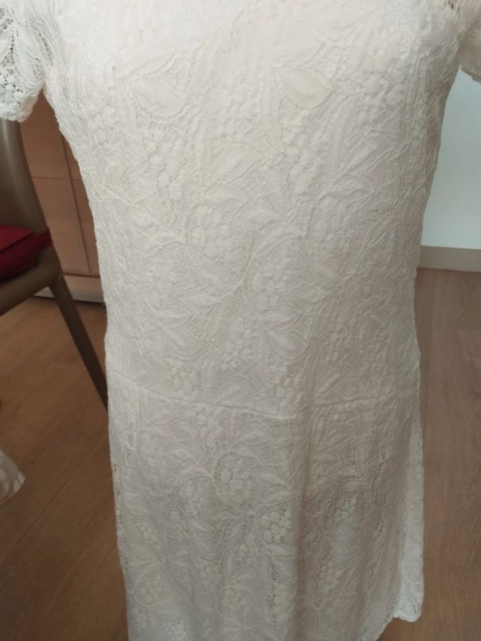 Robe broderie yessica écru taille 44 - photo numéro 3