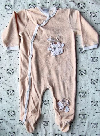 Pyjama en velours taille 12 mois/ 1 ans
