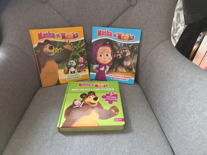 Lot 3 livres Masha et Michka