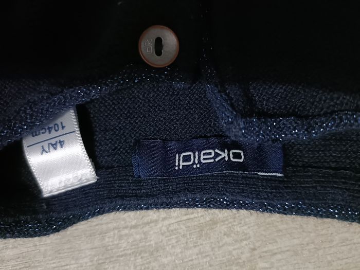 Gilet bleu marine Okaïdi - photo numéro 2