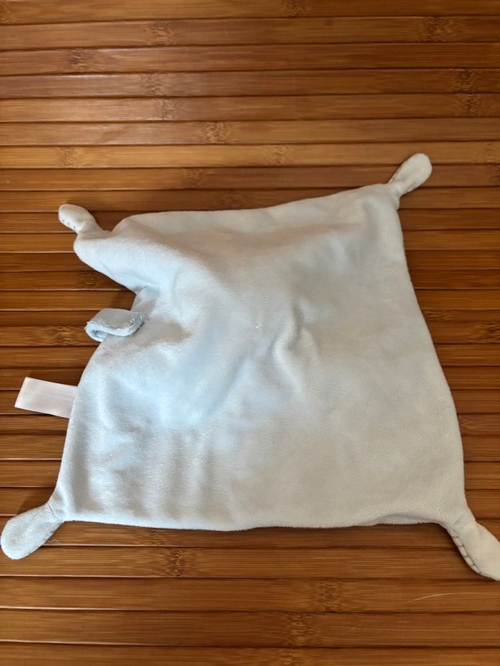 Doudou plat lapin bleu attache sucette Simba toys - photo numéro 3