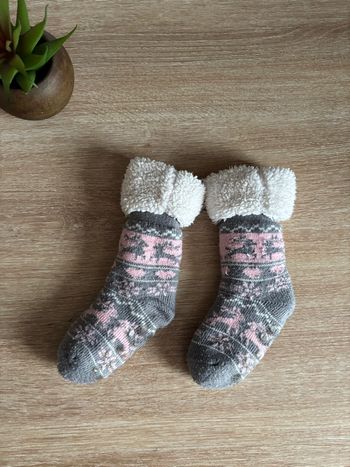 Grosse chaussette chaude bébé fille 18 mois