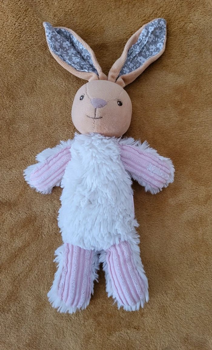 Peluche lapin côtelé