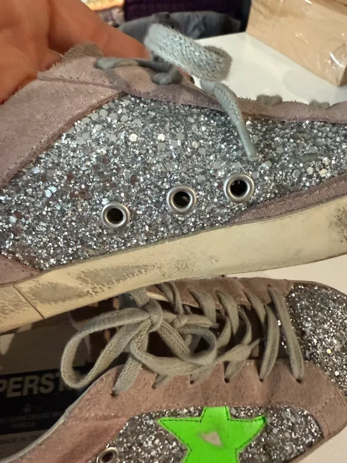 Basket glitter golden goose - photo numéro 12