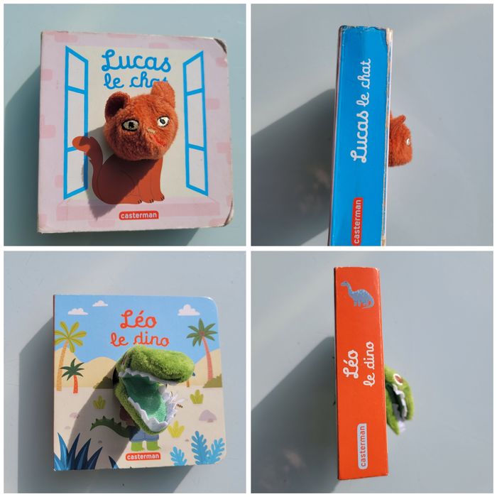 19 petits livres marionnettes : Doudou Lapin, bébé pieuvre, Léo le dino, bébé chat... - photo numéro 5