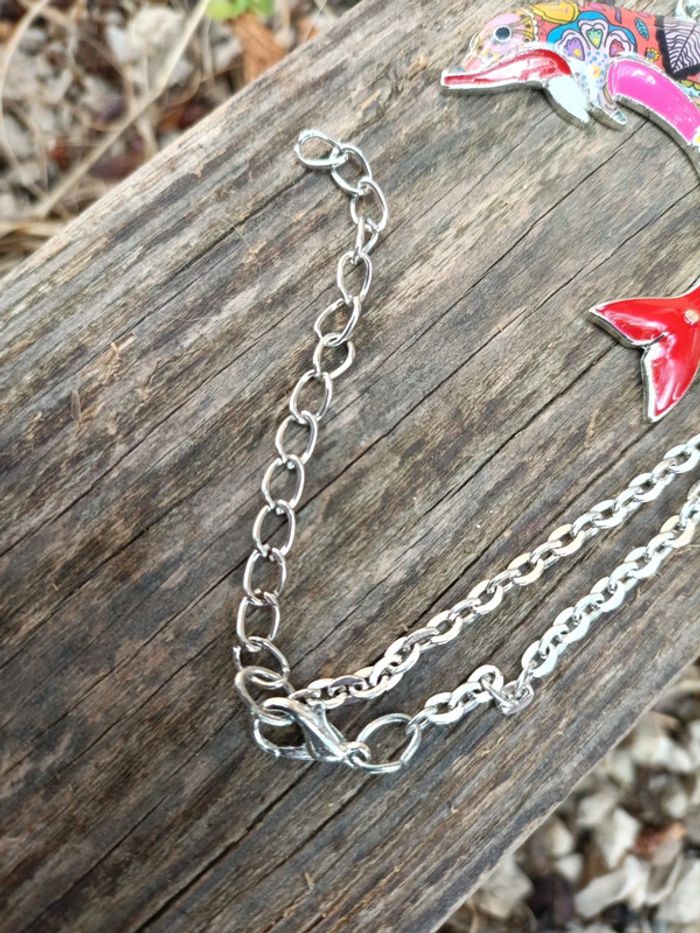 Collier pendentif dauphin 🐬 - photo numéro 3