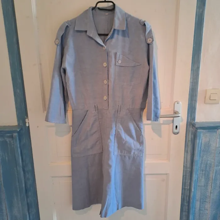 Robe chemise vintage imitation jean
