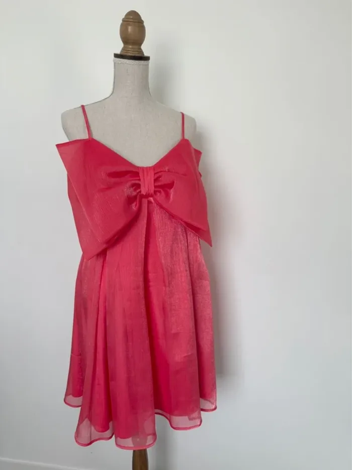 Robe bretelles tunique corail neuf Kleid dress Vestido Vestito jurk jumpsuit femme donna woman - photo numéro 5
