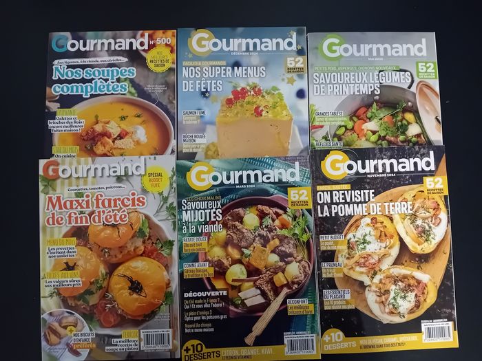 Lot 6 magazines de recettes