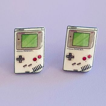 Boucles d’oreilles Fait main Résine Game Boy