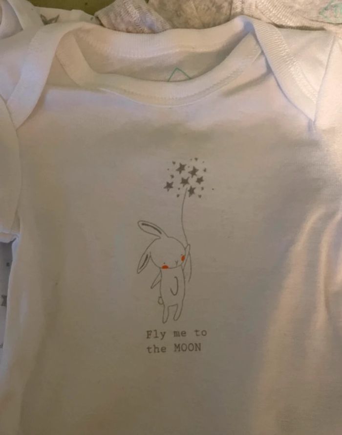 Lot bodies manches courtes 6 mois - photo numéro 2