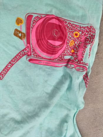 Short+ t-shirt appareil photo