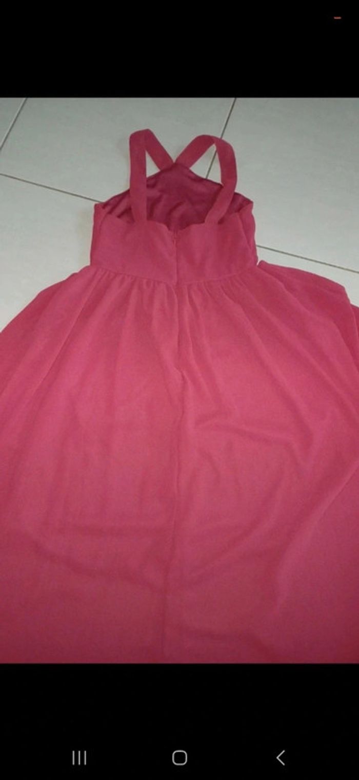 Robe asymétrique bordeaux shein 10 ans - photo numéro 5