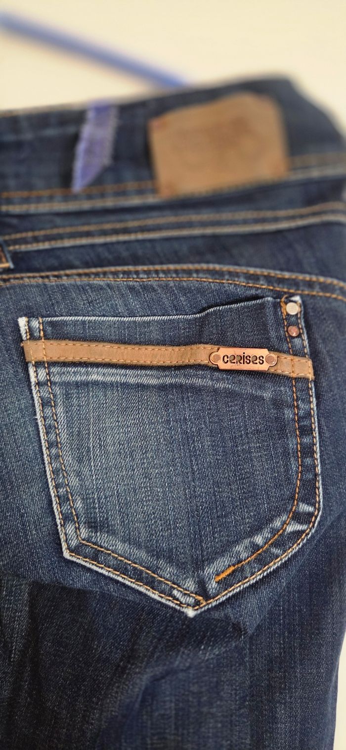 Jean slim Le Temps des Cerises – Taille 27 (équiv. 36/38) – Délavage brut – Excellent état - photo numéro 4