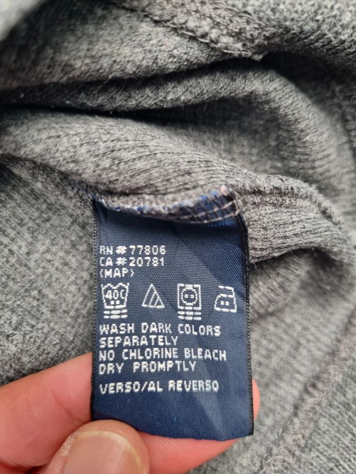 Pull col V Tommy Hilfiger gris – Taille L Homme - photo numéro 9