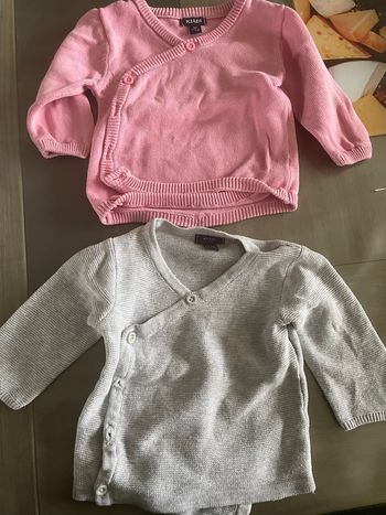 Lot de gilets 1 mois