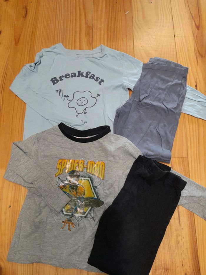 Lot 2 pyjamas garçon leger 5 ans