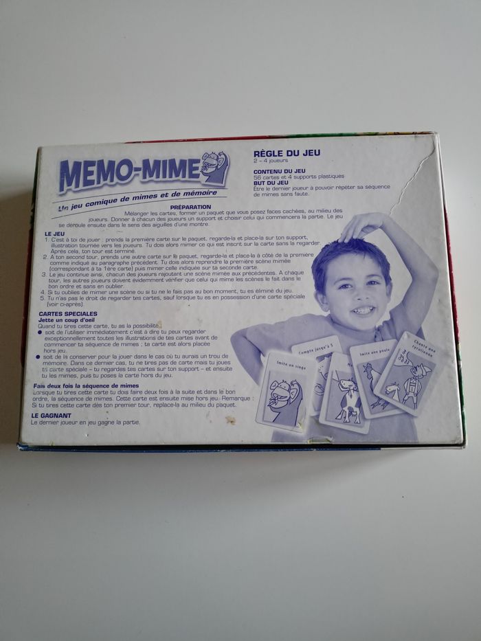 Mémo mime mb jeux complet - photo numéro 2