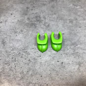 Chaussons verts Playmobil