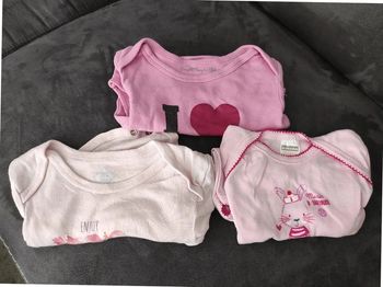 Lot de 3 bodies manches longues 18 mois