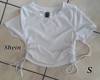 Top shein blanc