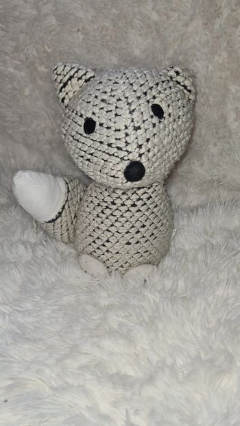 Petit renard cale porte Gris shabby