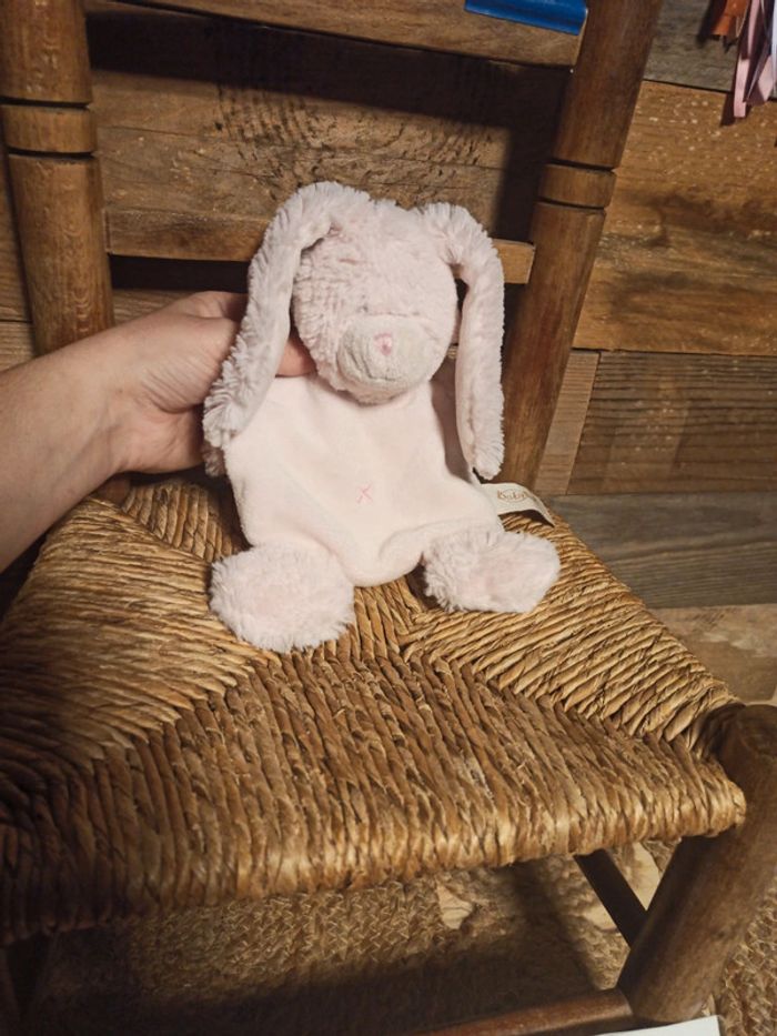Doudou lapin rose baby nat - photo numéro 2