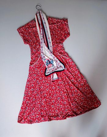 Robe multicolore 38 vintage 1970's