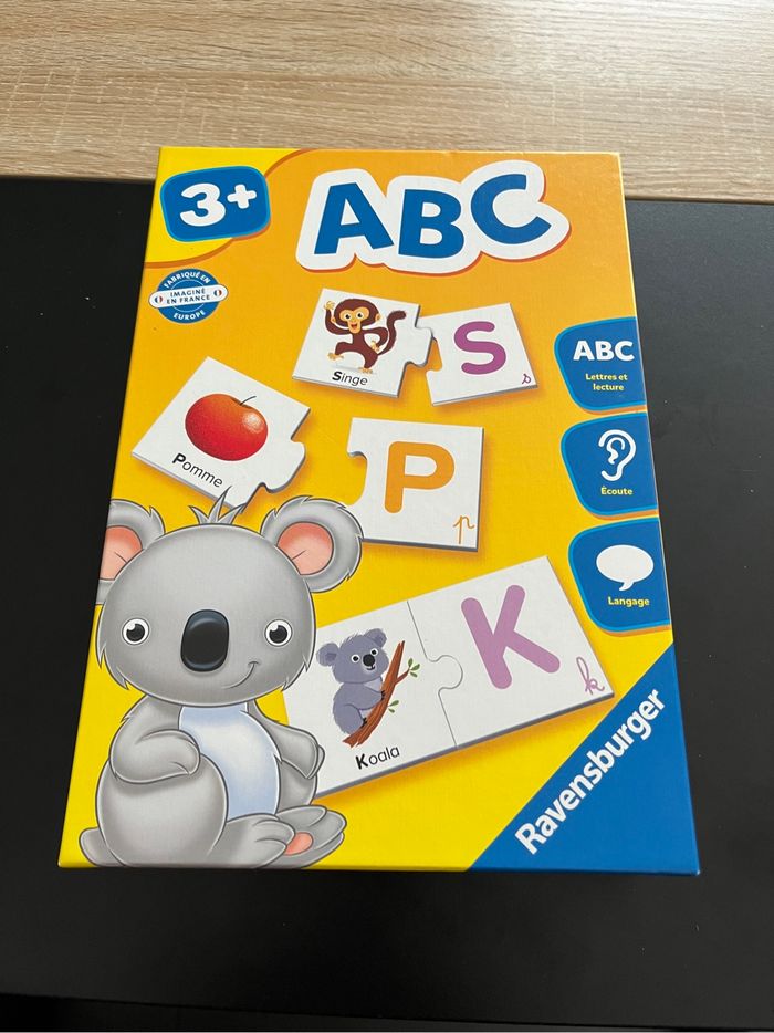 Jeu de société puzzle ravensburger dès 3 ans alphabet