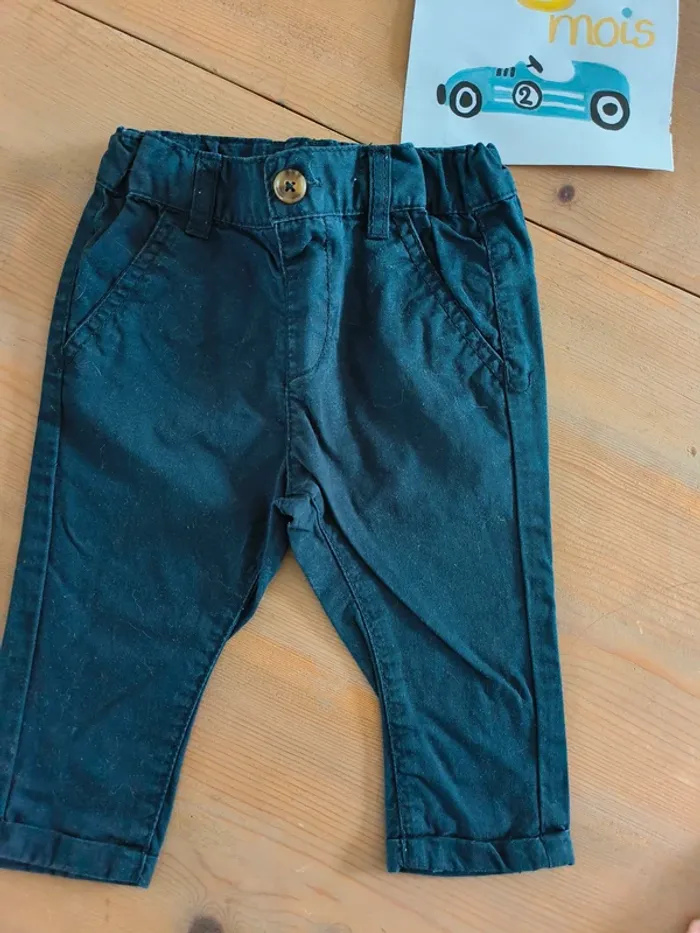 Lot de 4 pantalons chinos bébé garçon 6 mois - Gémo & Kiabi - photo numéro 8