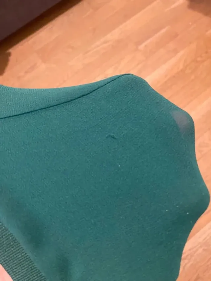 Blouse oversize verte Zara taille XS - photo numéro 8