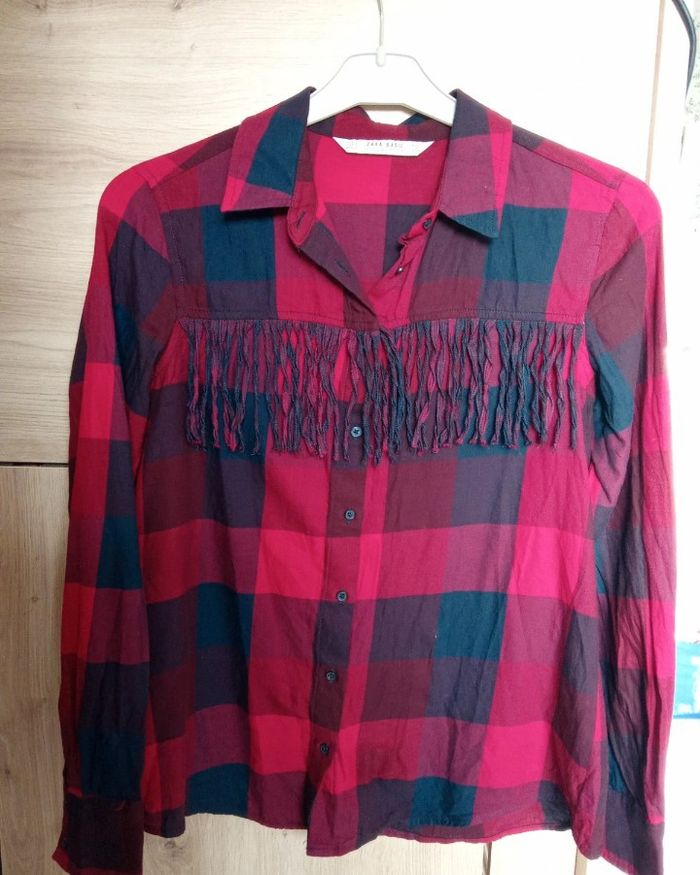 Chemise avec franges Zara S