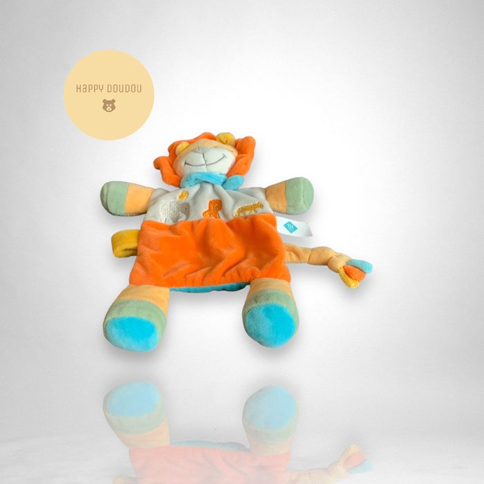 Peluche Doudou Lion orange tex baby DP265 - photo numéro 2