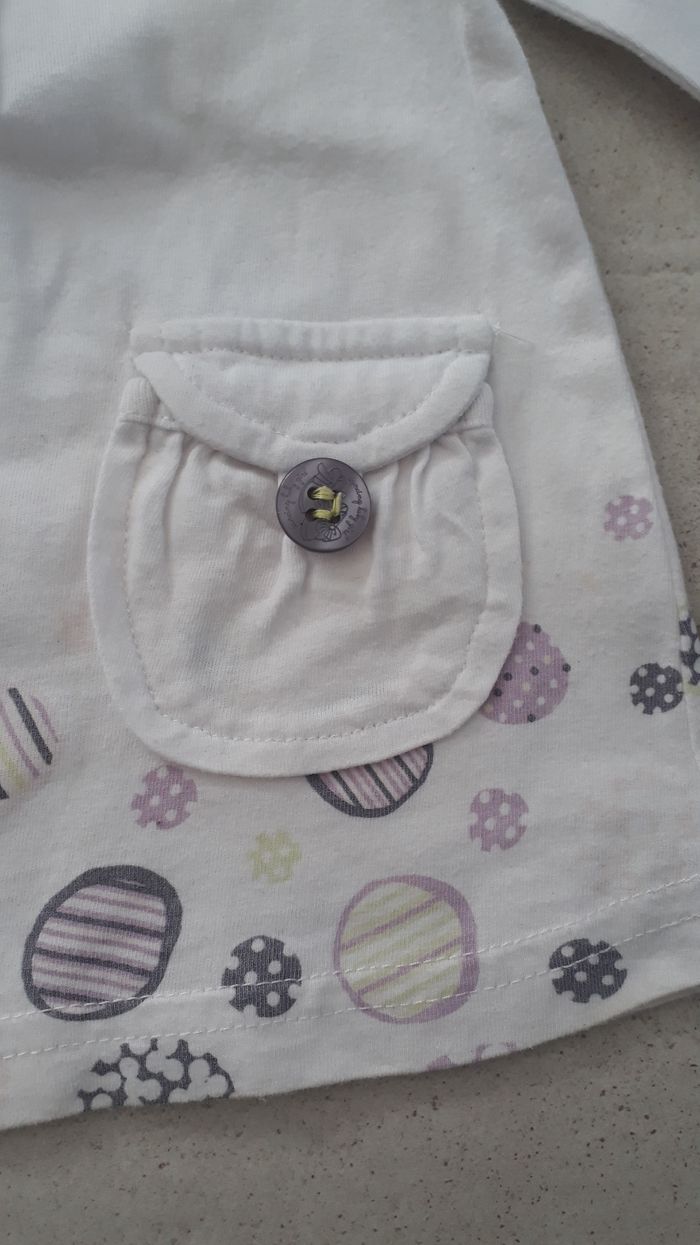 Tunique blanche et violette - photo numéro 2