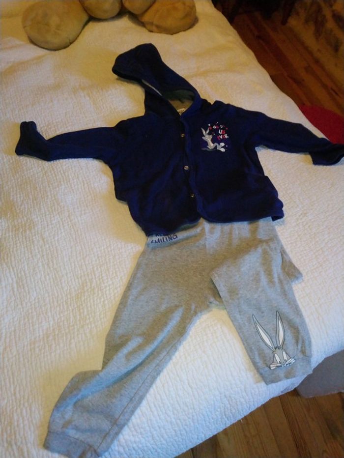 Survêtement 2 pièces 18/24 mois Bugs Bunny Looney Toones - photo numéro 2