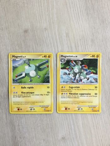 Cartes pokemon magneti magneton