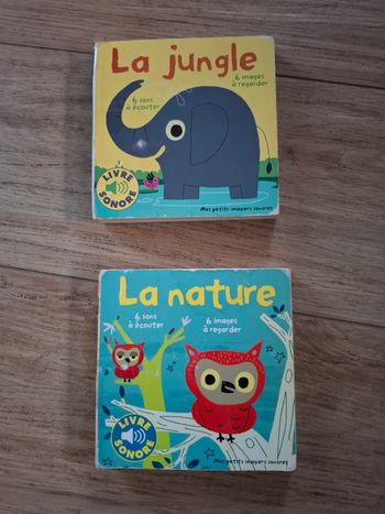 Lot de 2 livres imagiers sonores en bon état