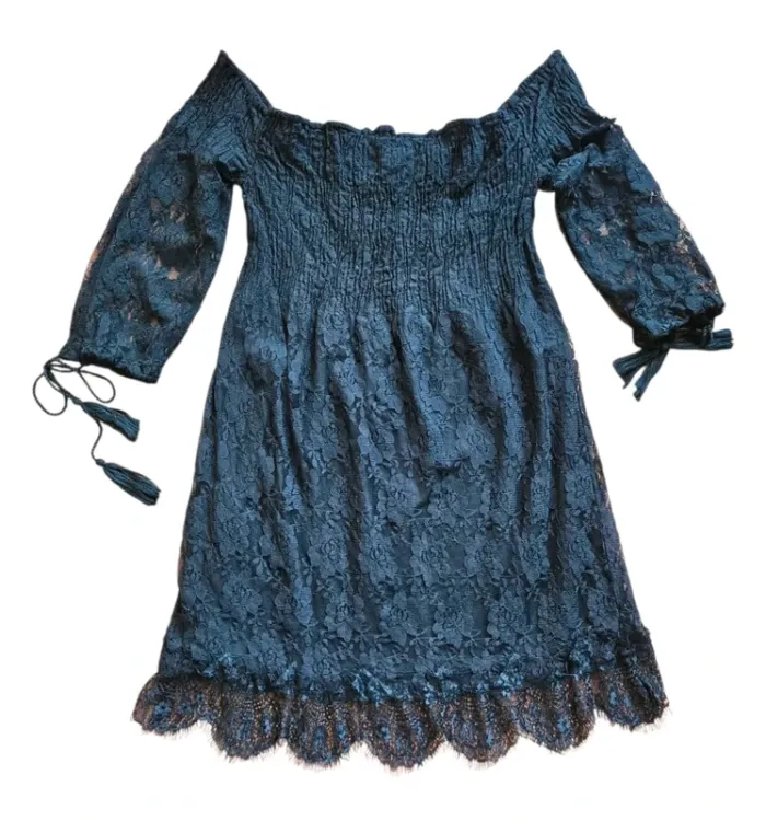 Robe en dentelle Mango taille XS / 34 - photo numéro 2