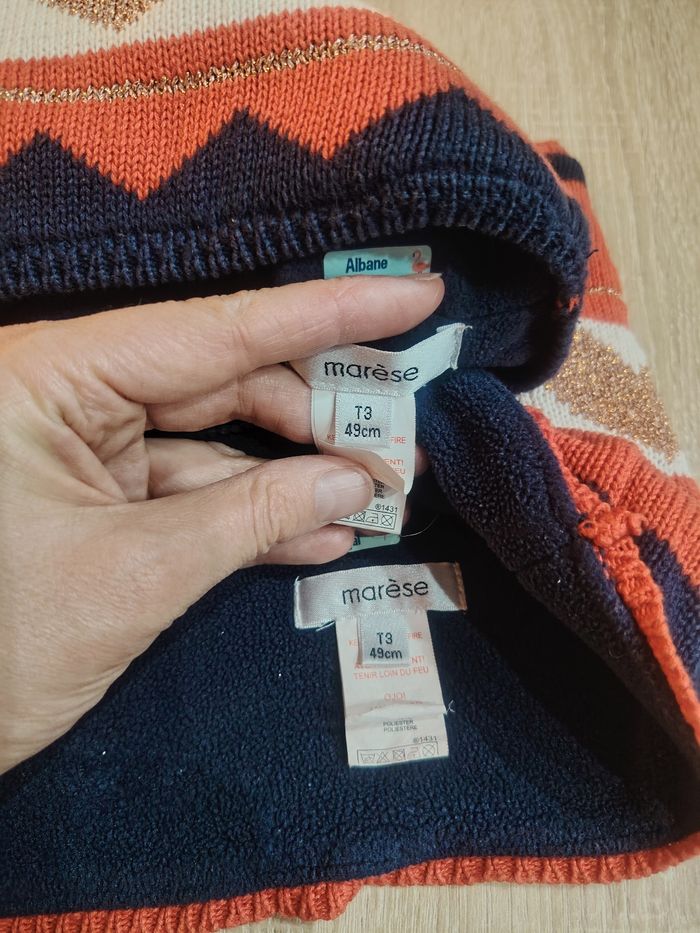 Ensemble bonnet et snood catimini 49cm - photo numéro 4