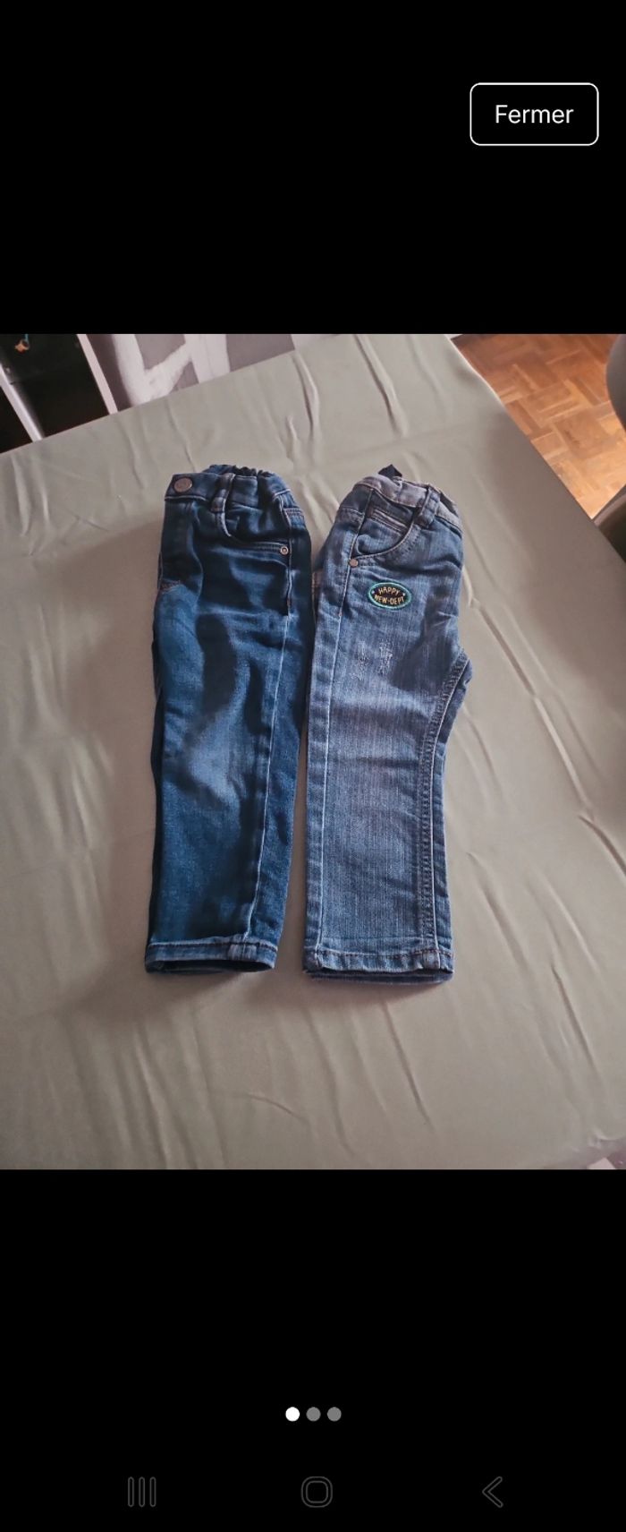 Lot de 2 jeans bébé 🚼