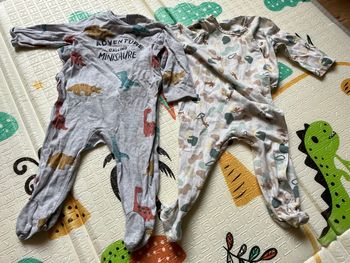 Lot de 2 pyjamas coton bébé 6 mois mi saison
