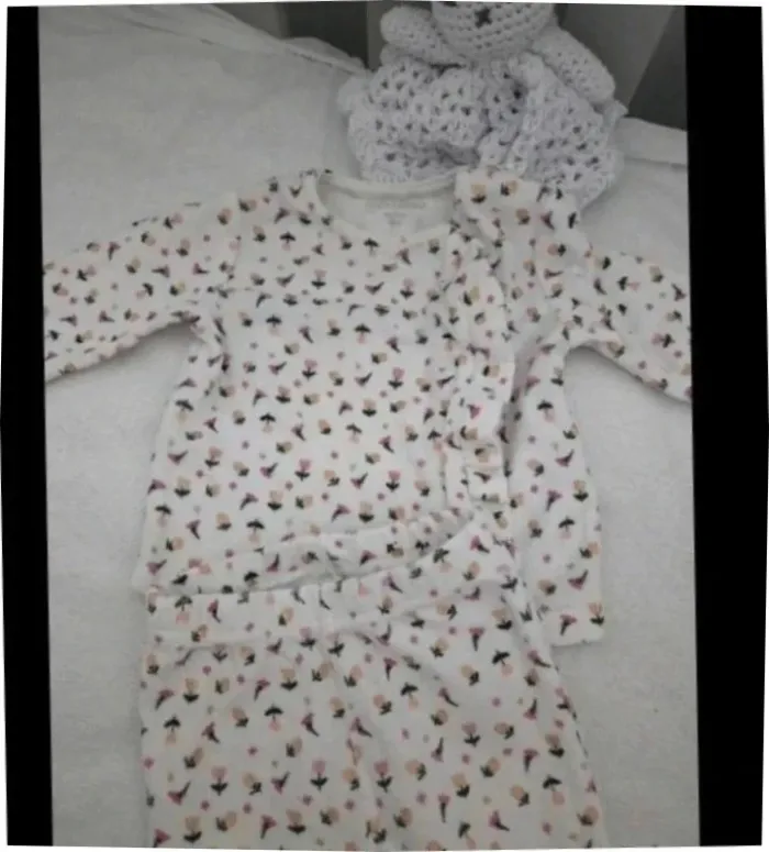 Pyjama deux pièces fille 6 mois - photo numéro 4
