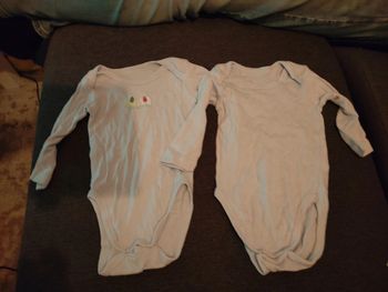 Lot de 2 bodies taille 9 mois