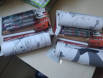 Papier à colorier planes cars