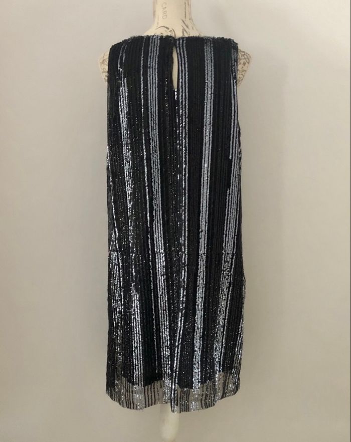 Robe de soirée noire et argentée - photo numéro 2