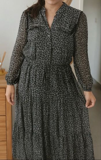 Robe longue satinée