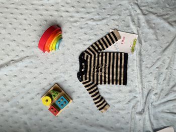 pull rayé marine et or à paillettes 3 mois lulu castagnette